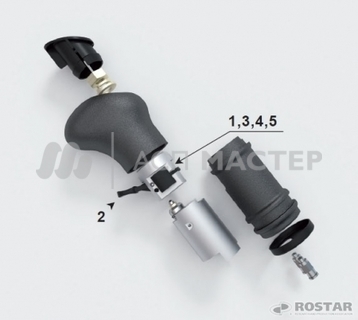 Рем.комплект флажка ручки кпп 413-1703007 с КПП ZF